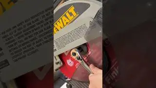 How to Change a DeWalt Miter Saw Blade #howto #shorts