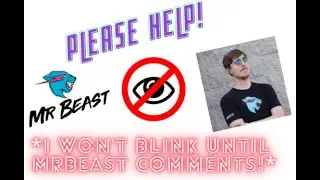 I Won't BLINK Until MrBeast Comments On This Video!!