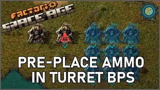How To PRE-Place Ammo Into Turret Blueprints - Factorio Space Age Tips & Tricks