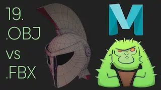 19 Maya Export OBJ and FBX formats