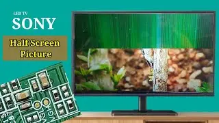 Sony LED TV half screen picture problem #halfdisplay#led#sony