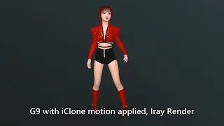 A simple method to apply iClone motion to Genesis 9 characters in DAZ Studio