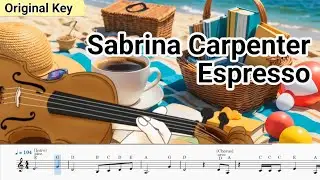 Sabrina Carpenter - Espresso Violin Sheet