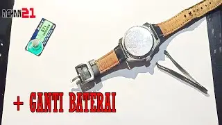 Buka Tutup JAM TANGAN MENGGUNAKAN PINSET + Ganti Baterai
