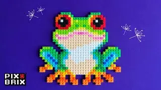 Red Eyed Frog 2D - Pix Brix Instructions