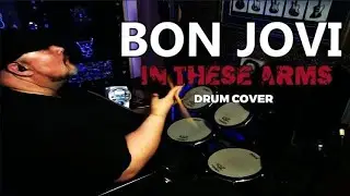 BON JOVI - In These Arms - Drum Cover (Re Upload) @MikeFewMusic #trending #2024 #new