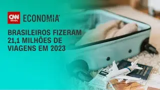 Brasileiros fizeram 21,1 milhões de viagens em 2023 | CNN PRIME TIME