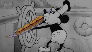 Steamboat Willie but it's reconstructed from Steamed Hams