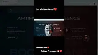 Jarvis-Inspired Front-End Animation || #trending #coding #gaming