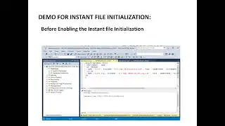 Instant File Initialization In SQL server |  IFI | SQL server Tutorial