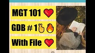 MGT101 GDB 1 Solution Fall 2022 | MGT101 GDB 1 Solution 2022