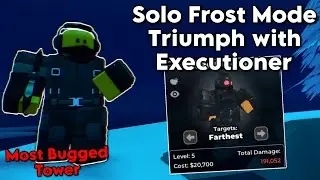Solo Frost Mode Triumph with Executioner | Tower Defense Simulator