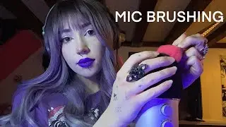 Mic Brushing With and Without Cover ASMR | Mic Pumping, Hand Movements, Mic Tapping, Mic Scratching