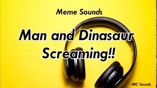 Man and Dinosaur Screaming | Memes Sound Effects | MIC Sounds (2020)