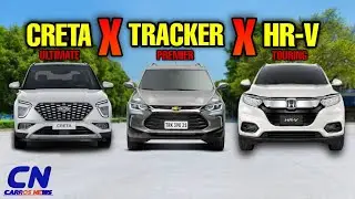 COMPARATIVO Novo Hyundai Creta VS Chevrolet Tracker VS Honda HR-V