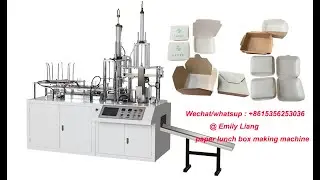 kraft paper lunch box paper food container making machine  high speed