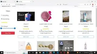Search Products Filter by Rating and Filter Price Range Slider in ReactJs | Shopping Website Part #6