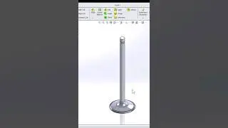 Motorcycle Engine Valve Design with Solidworks   #engineering #solidworks #bike #mechanical