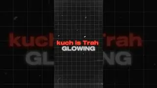 How To add glowing text in video✅ #shortsvideo #shorts #editing #capcut