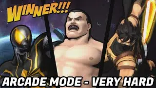UMVC3 - ARCADE MODE - HAGGAR/SPIDER-MAN/STRIDER HIRYU!