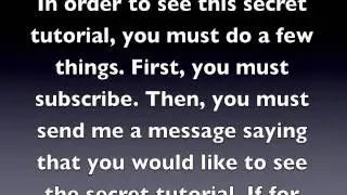SECRET IMOVIE SPECIAL EFFECTS TUTORIAL!!!