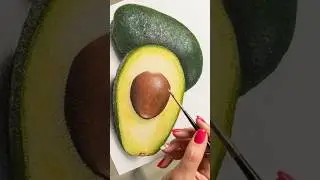 Couple of Avocados - Acrylic time lapse painting