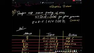 Unit 2.2 | Shift Reduce Parser part-3 | 2078-079 | Bottom up Parser | Compiler Design | By Roshika
