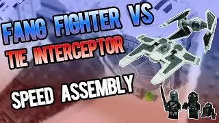 Lego Fang Fighter vs Tie Interceptor Speed Build - Set 75348 #lego