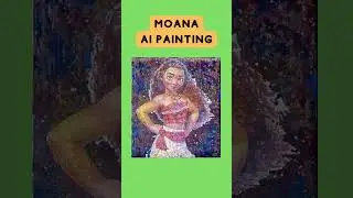 Moana Photo vs AI Oil Painting