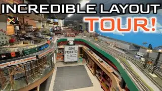 AMAZING TRAIN SET!! - We tour an incredible O scale layout