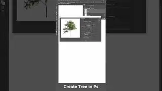 Create Tree only by Photoshop (Tạo cây chỉ với Photoshop) #shorts