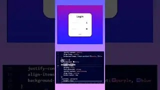 Timelapse of creating login form in html and CSS .