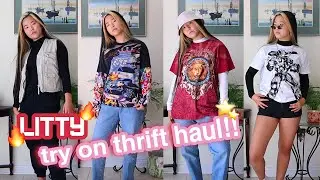 big summer TRY-ON THRIFT HAUL +alphafits! | Ed Hardy, Juicy Couture, Streetwear etc.