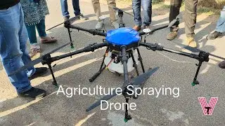 Agrone Agricultural Drone at NIPHM in action //Vinay Teja Pathakamuri//