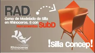 Tutorial de modelado de silla con herramientas SubD de Rhinoceros 8
