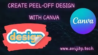 Create Peel-off-design with Canva. #canva #design