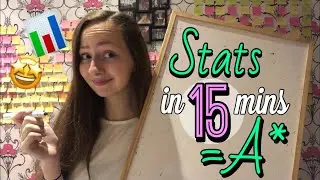 Revise the ENTIRE A-Level Statistics course in 15 minutes! A* revision summary with worked examples!