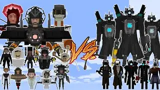SKIBIDI TOILET VS SKIBIDI CAMERAMAN - SKIBITOI | MINECRAFT MOD BATTLE