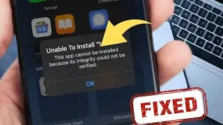 this app cannot be installed because its integrity could not be verified