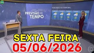 BRAZIL ON ALERT: Heavy Rain, Winds and Drop in Temperature | Weather Forecast Jornal Hoje 05/06