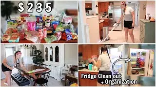 WEEKLY ALDI GROCERY HAUL + RESTOCK & CLEAN WITH ME!