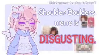 The shoulder boulders meme trend is DISGUSTING. Voice reveal #gacha #animation #gachaclub #gachalife