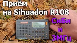 Приём СиБи и 3МГц на Sihuadon R108