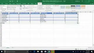Building a table and using built-in functions