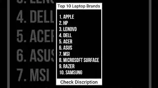 TOP 10 Laptop Brands | Toponnow.com #shorts #ytshorts #top10laptopsbrands