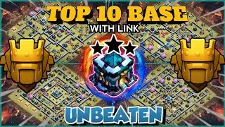 TOP 10 UNBEATEN TH13 WAR BASE + REPLAY || TH13 WAR BASE WITH LINK || TH13 ANTI 3 STAR BASE 2024