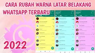 Cara Rubah Warna Latar Belakang WhatsApp Terbaru 2022