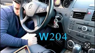 Mercedes Benz W204  ПРОБЛЕМА С БЛОКИРАТОРОМ РУЛЯ. EZS/ELV Reparatur