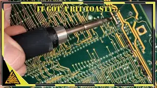 This 486 motherboard got HOT. Let's repair it!