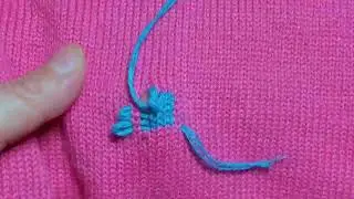 🌺How to Beautifully Patch a Hole in a Knitted Sweater